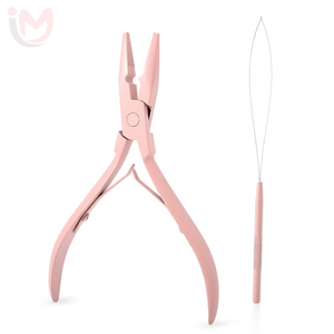 Hair Extensions Closed and Remover <b>Pliers</b> <b>set</b> Micro Silicone Rings Beads - Product Image 4