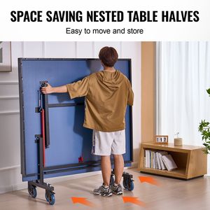 Tavolo da Ping Pong Professionale Portatile per Interni in MDF, Pieghevole e Montabile Rapidamente - Product Image 5