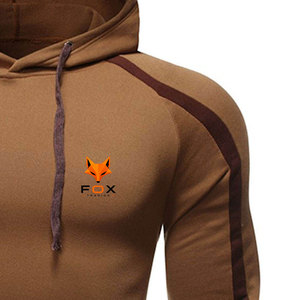 Design Your Own High Quality Men's Autumn Solid Fleece Gym <b>Hoodies</b>-<b>Lightweight</b> Custom Colors Sizes Wholesale Quick Dry - Product Image 6