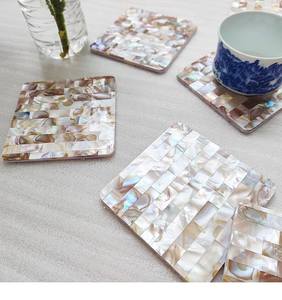Exquisito Posavasos Artesanal Personalizado Clásico y Ecológico con Mosaico Rectangular para Decoración de Mesa - Product Image 2