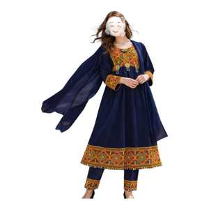 Women's Traditional Handmade Embroidered Afghan Wedding <b>Dresses</b> Customized Packaging High Quality Export Afghani Casual <b>Dresses</b> - Product Image 1
