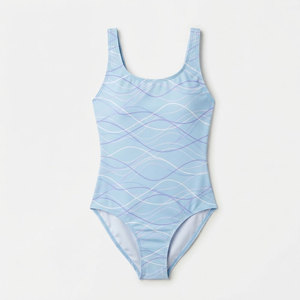 Maillot de bain une pièce imprimé sur mesure pour femme, maillot de bain athlétique à séchage rapide en tissu extensible, pour la plage, la piscine, le sport et l'entraînement, vente en gros - Product Image 1