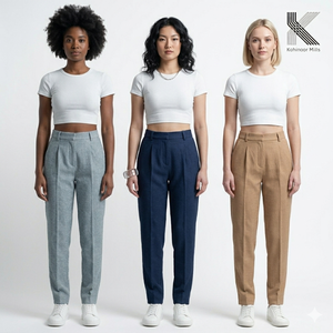 Pantalones de Mujer Ajustados, de Algodón y Elastano, Tipo Dobby, Elásticos, para Oficina, OEM, ODM - Product Image 2