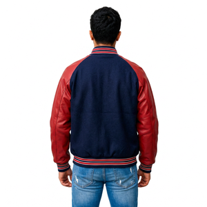 Fabricant de vestes universitaires en cuir sur mesure, corps en laine, streetwear, style Letterman, vente en gros, fournisseur de vêtements à marque privée - Product Image 4