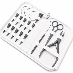 Premium Cross-Border Hot-Selling Wig Hair Extension Tool <b>Kit</b> Model -Clip Rings Pliers Device Clips <b>Bead</b> Stringing Tools Factory - Product Image 6