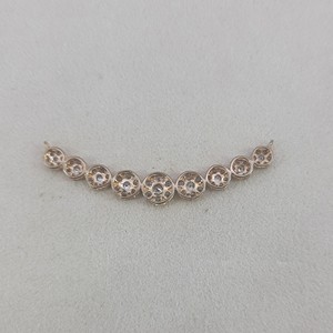 Collier pendentif floral en diamant naturel taille brillant 1,00 carat, en argent sterling plaqué or, tendance, serti à griffes, pour femme - Product Image 4