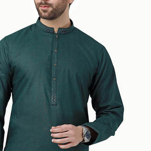 Hot Sale Men's Shalwar Kameez Manufacturer 2026 New Kurta Pajama Design Custom Men's <b>Islamic</b> Clothing Supplier - Product Image 3