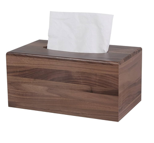 Boîtes à mouchoirs en bois 100% naturel, 3 pièces, différentes couleurs de bois naturel, boîte/porte-mouchoirs rectangulaire en bois - Product Image 6