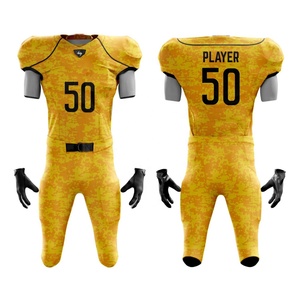 Uniforme de Fútbol Americano Personalizado al por Mayor, Sublimado, Transpirable, Talla Grande, Manga Corta, Protección UV para Verano - Product Image 6