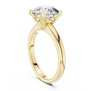 แหวนเพชรทรงคลาสสิค 2.5 กะรัต เพชรเพาะเลี้ยง สี E รับรองโดย IGI หรูหรา ชุบโรเดียม ทองคำขาว 18K สำหรับสวมใส่ทุกวันและเป็นแหวนหมั้น - Product Image 2