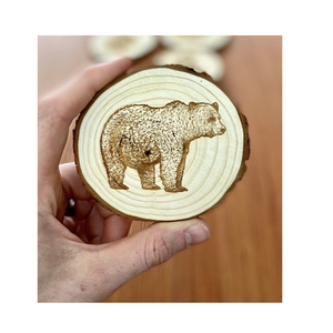Posavasos de Madera Estilo Natural de 8 mm de Grosor para Té y Café, Precio al por Mayor, Tapetes y Bases de Estilo Natural - Product Image 1