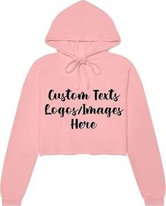 Sudadera Corta con Capucha para Mujer, Corte Holgado, con Puños Acanalados, Tejido de Mezcla de Algodón Suave para Comodidad Diaria - Product Image 3
