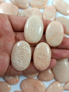 Best Quality Radha Arts Natural Polished <b>Peach</b> Amazonite Cabochon Mixed Sizes Rajasthan for Wire Wrapping Artisan - Product Image 5