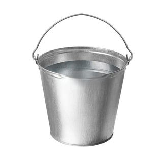 High Arrival Modern Design Small <b>Galvanized</b> Metal Folding <b>Bucket</b> Handle Iron Pail Home Decor Customized Size Shape - Product Image 2