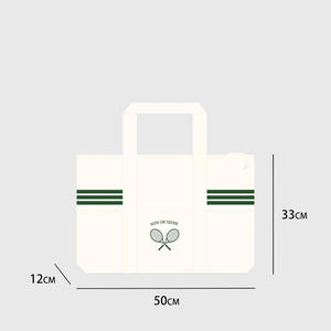 Sac de raquette en toile surdimensionné, personnalisable avec logo et couleur, capacité 50-70L, design à blocs de couleur au fond, pour le badminton - Product Image 5