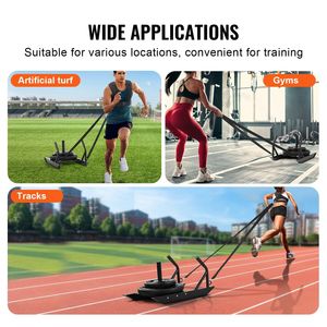 Steel Power Sled Workout Equipment for Weight <b>Training</b> Fitness <b>Strength</b> Speed <b>Training</b> Sled Handle Athletic Exercise Accessory - Product Image 6