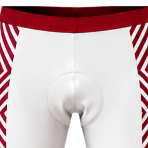 Crimson Red White <b>Cycling</b> Jersey <b>Shorts</b> Set <b>Short</b> Sleeve Full Zip Quick Dry <b>Padded</b> Bicycle Racing Training Team Performance - Product Image 5