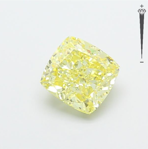 Diamante Cultivado en Laboratorio con Certificación IGI, Corte Cuadrado Cojín de 1.51 CT, Color Amarillo Fantasía, Claridad VS1, CVD LG 795645250 ROYAL GEMS para Joyería - Product Image 4