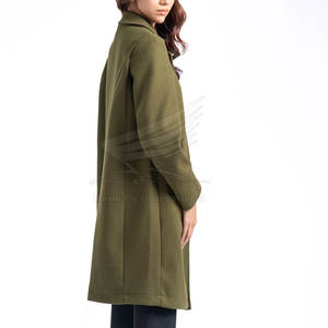 Abrigo Largo de Invierno para Mujer, de Lona Transpirable con Exterior de Lana, Corte Casual Simple, Fácil de Usar - Product Image 3