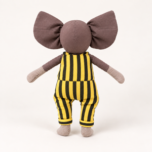 Cute Small Elephant Super <b>Soft</b> Plush <b>Toy</b> <b>Stuffed</b> Animal Doll Yellow Striped Sleep Comfort Gift - Product Image 3