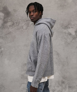 Oversized Custom logo OEM 400GSM Private Label 100% Cotton <b>Acid</b> Wash French Terry Heavyweight streetwear <b>Drop</b> Shoulder Hoodies - Product Image 3