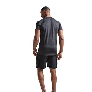 Camisetas de Gimnasio Personalizadas OEM para Hombre, Cuello Redondo, Corte Ajustado, 100% Poliéster, Manga Corta, Lisas, Largas, para Entrenamiento - Product Image 5