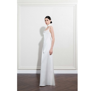 Vestidos de Alta Costura para Mujer, Vestido Casual de Verano RIEL DRAPELESS, Vestido MISSION de Satén, Nuevo Vestido de Noche Elegante y Lujoso con Corte en A - Product Image 4
