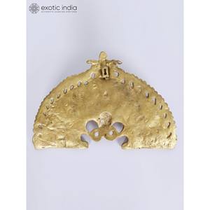 Colgante de pared elegante de latón Kirtimukha Prabhavali de 12 pulgadas para el hogar, oficinas y artículos decorativos para templos hechos en la India - Product Image 3