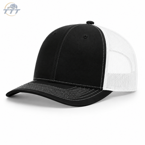Casquette Trucker Personnalisée 6 Panneaux Marron Blanc en Maille, Vente en Gros OEM ODM, Chapeau Snapback Brodé, Fabrication en Usine - Product Image 1