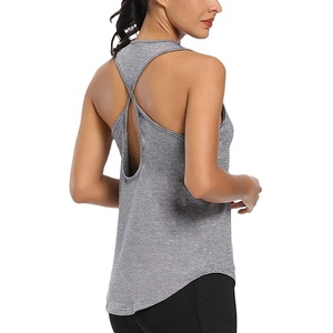 Loose Sports Vest Women Sexy Sleeveless <b>Tops</b> Quick Dry Breathable Lightweight Blouses Yoga Wear Gym Wear Plus Size Four-Way - Product Image 3