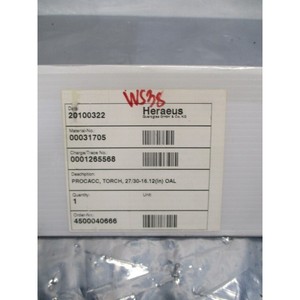 Heraeus 31705 PROCACC, TORCH, 27/30-16.12 (in) OAL - Equipo y piezas de semiconductores de confianza de la marca global legendaria - Product Image 4