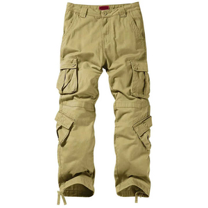 Pantalon cargo homme en coton, élégant et confortable, avec matière respirante pour un port toute la journée. - Product Image 1
