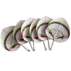 พัดไม้ไผ่พับได้เก๋ไก๋และเป็นมิตรต่อสิ่งแวดล้อมสำหรับตกแต่งงานกิจกรรมของตกแต่งของแขกและการสร้างแบรนด์ตามสั่งด้วยข้อมูลทองคำ99รายการ - Product Image 4