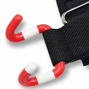Weightlifting Neoprene Non-Slip Prong Hooks with Wrist Support for Gym Fitness Training - Product Image 3