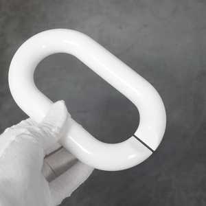 Escultura Ovalada de Resina Blanca, Decoración Artística para el Hogar, Artesanía de Fundición - Product Image 1