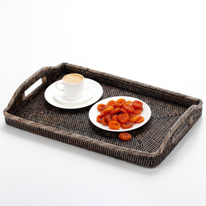 Rattan storage <b>organiser</b> restaurant hotel supplies eco friendly decor trays handbraided tray - Product Image 6