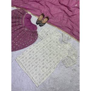 Haut ethnique de créateur pour les fêtes, avec des styles d'ensemble Salwar et Dupatta, haut exquis pour des tenues élégantes - Product Image 5