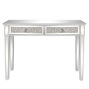 Modern Silver Two Pump Computer <b>Table</b> 106*38*76cm Makeup <b>Vanities</b> with <b>Mirrors</b> - Product Image 2