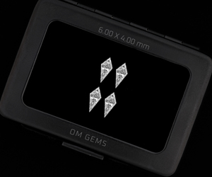 1.0 CT, 6.0x4.0 MM, Diamante suelto cultivado en laboratorio, corte rombo, diamante melee, diamante blanco, diamante creado en laboratorio para joyería (4 piezas) - Product Image 3