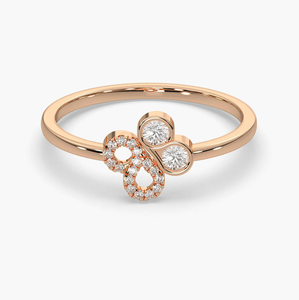 แหวนแต่งงานหรูหราประดับเพชรทรงกลมเจียระไนแบบบริลเลียนท์เคลือบทอง 14K แท้ พร้อมใบรับรอง IGI เหมาะสำหรับโอกาสครบรอบแต่งงาน เครื่องประดับชั้นดี - Product Image 4