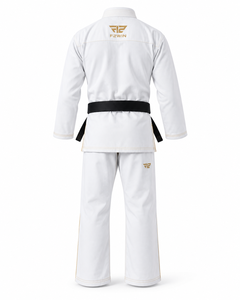 ชุดเทควันโด Force 2 Win สีขาว โพลีเอสเตอร์/คอตตอน สำหรับผู้ใหญ่ ยูนิเซ็กซ์ ยืดหยุ่น ระบายอากาศได้ดี รับสั่งพิมพ์ลายตามแบบ บริการ OEM - Product Image 2