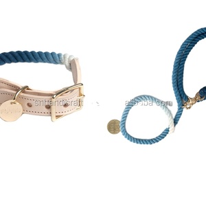 Martingale <b>Collar</b> and <b>Leash</b> Set for Dogs Durable Cotton Rope Stylish Functional Ideal for Walking Your Dog <b>LEASH</b> DOUBLE HOOK - Product Image 1