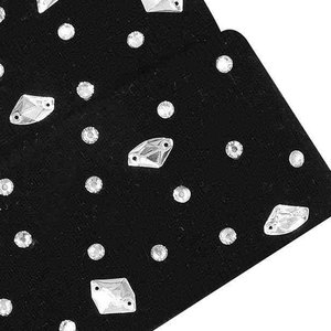 Gorro de Punto Elástico con Pedrería Brillante, Gorro de Moda Unisex Ajustable con Cristales Clásicos - Product Image 4