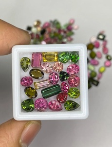พลอยทัวร์มาลีนธรรมชาติทรงต่างๆ หลากสีชมพู เขียว เหลือง หลายสี สำหรับทำเครื่องประดับ พลอยธรรมชาติแบบเม็ดเดี่ยว - Product Image 1
