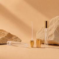 Flacons vaporisateurs de parfum de voyage 20 ml avec bouchon doré, argenté ou noir, surface sérigraphiée, atomiseurs à capuchon pulvérisateur