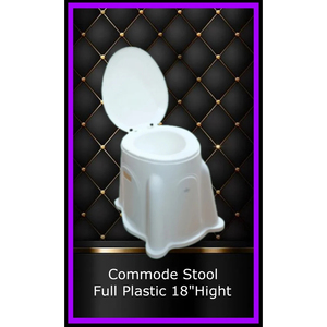 <b>Portable</b> Modern Commode Toilet <b>Seat</b> with Lid Smooth Finish for Home Use - Product Image 6