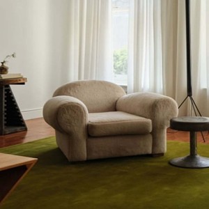 Alfombra Verde Oliva Sólida, Alfombra Suave de Felpa, Alfombra Moderna Minimalista, Alfombra Anudada a Mano para Dormitorio, Sala de Estar, Decoración Acogedora para el Hogar - Product Image 4