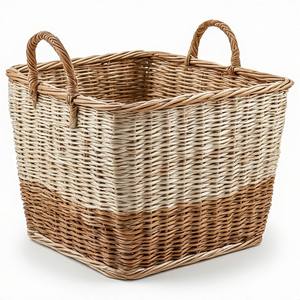Panier en jonc de mer naturel durable et contemporain pour la cuisine et la salle de bain - Pour les intérieurs minimalistes et les espaces de vie modernes organisés - Product Image 6