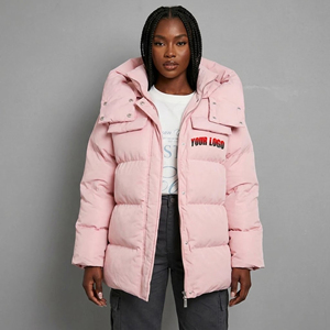 OEM <b>Winter</b> long Puffer <b>Jacket</b> <b>for</b> <b>Women</b> Custom Hooded Collar Waterproof Eco-Friendly <b>warm</b> Lightweight Casual ladies <b>jacket</b> - Product Image 4