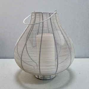 Modern Steel Wire <b>Lantern</b> <b>Candle</b> Holder Heat Resistant Home Decoration - Product Image 2